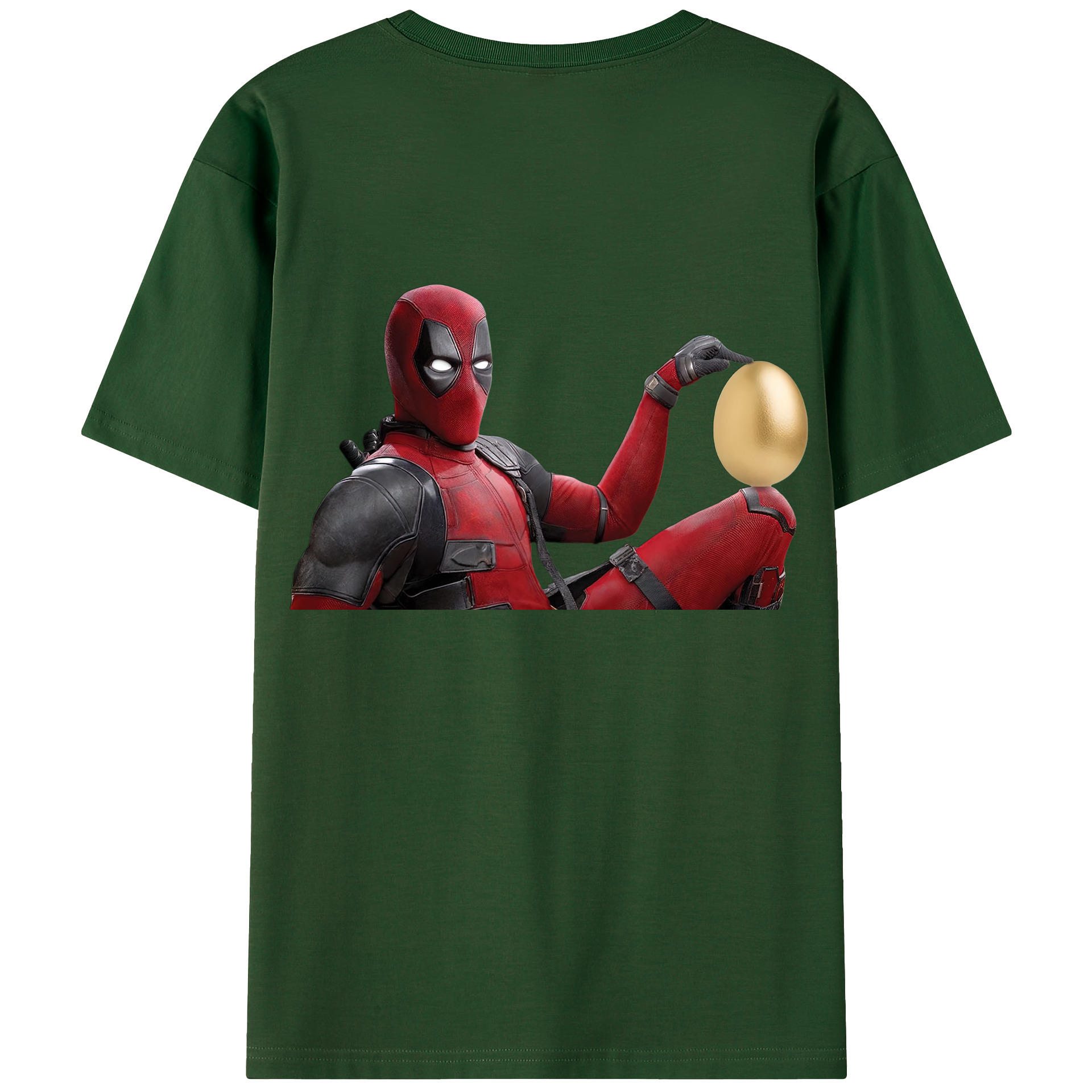 （画像用） Deadpool デッドプール 綿100％半袖Tシャツ（背面プリント）